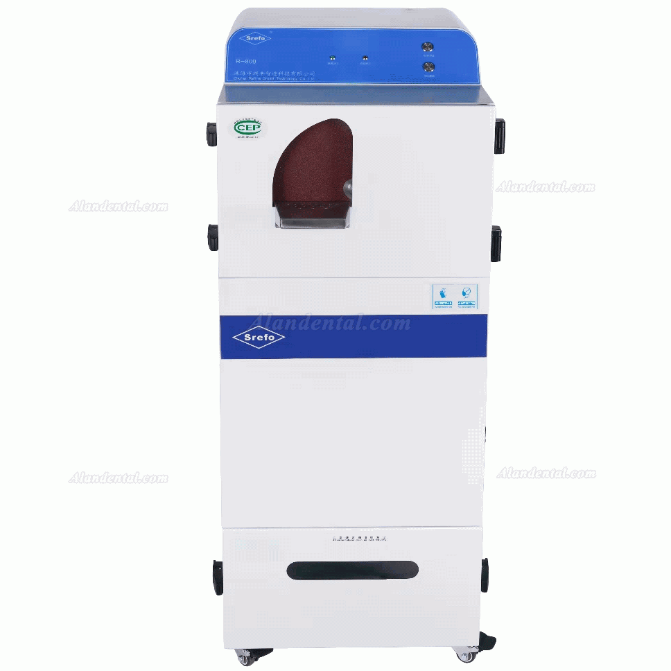 Srefo R-809 Dental Lab Dry Gypsum Model Trimmer built-in High Negative Pressure Dust Suction System
